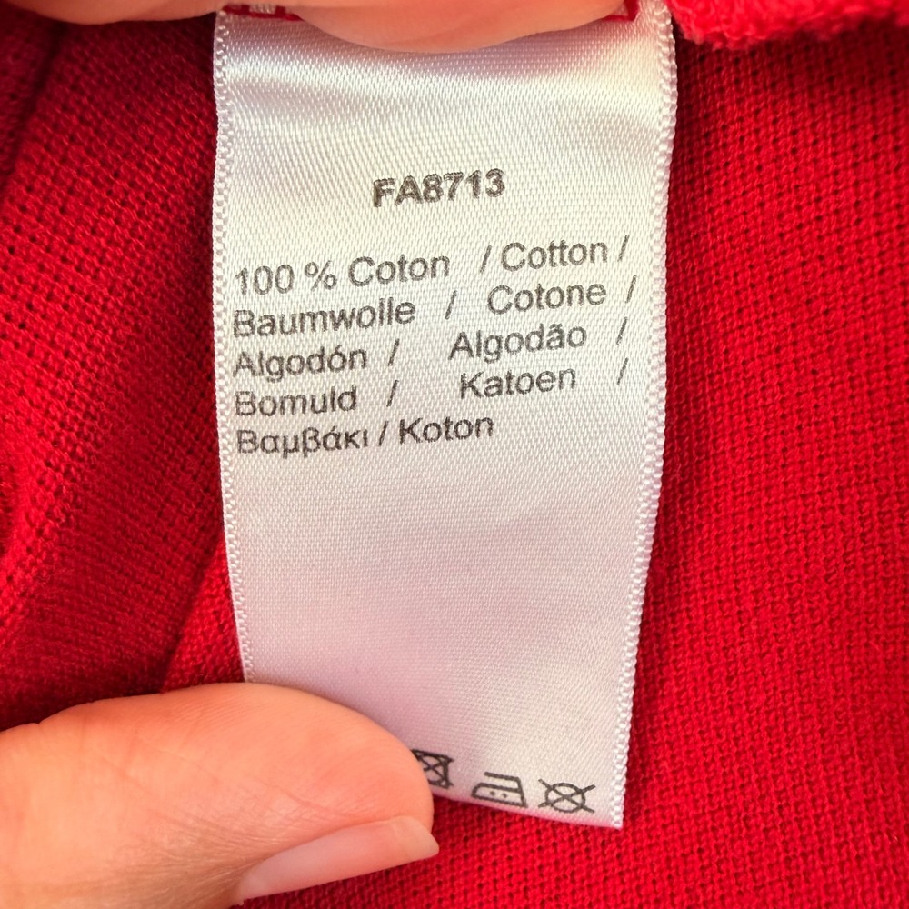 Lacoste Polo Shirt Men's 4 Red Long Sleeve Cotton Classic Crocodile Logo - Picture 5 of 9
